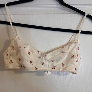 Skims logo pointelle bralette